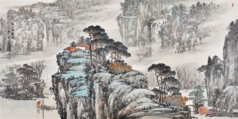 中国山水画名家作品：《江山如画》欣赏 - 知乎