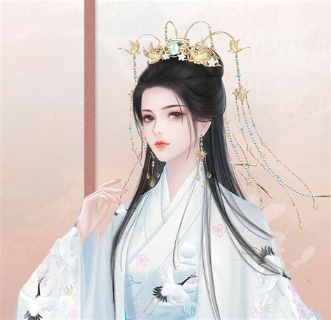 易次元立绘古风女生头像
