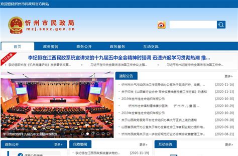 忻州市民政局网站_站长导航收录展示