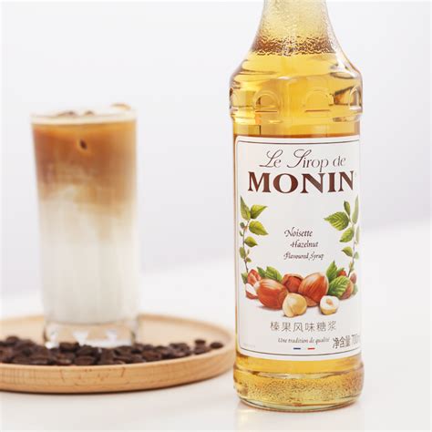 莫林MONIN榛果风味糖浆玻璃瓶装700ml咖啡鸡尾酒榛果味果汁饮料_虎窝淘