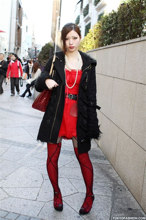 Japanese Girl in Sexy Dynamite + Fishnet Stockings – Tokyo Fashion