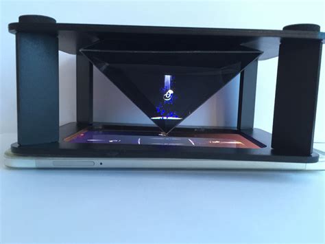 全息3D手机投影仪三角金字塔虚拟成像技术裸眼3d四维影像展示柜 -阿里巴巴