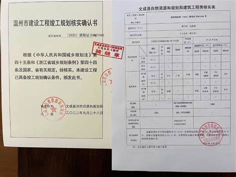 文成县自然资源和规划局建设工程规划许可证批后公布（吴裕银、吴烜荣）