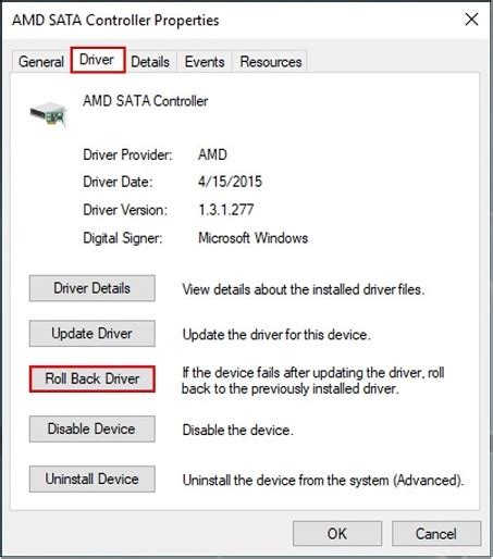 Information About AMD SATA Controller Driver Compatibility with Windows ...