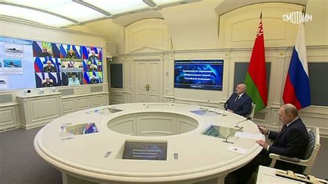 俄白两国总统在作战室观看俄罗斯战略威慑力量演习_凤凰网