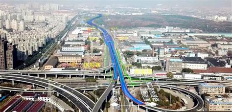 军工路快速路新建工程II标段新进展:高架桥梁雏形初现_手机新浪网