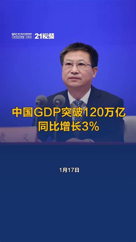 视频｜中国GDP突破120万亿 同比增长3%_凤凰网视频_凤凰网