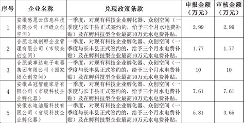 关于2022年长丰县“助企开门红”科技创新政策拟兑现企业名单的公示--长丰报