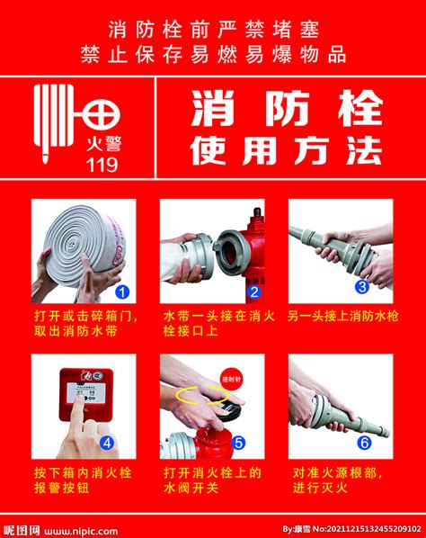 消防栓使用方法设计图__广告设计_广告设计_设计图库_昵图网nipic.com
