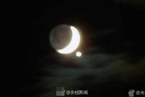 木星伴月 天空上演“星月童话”_福田网