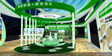 遂宁农博会展览展示展台模型,3D展模网