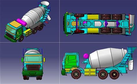 混凝土罐车3D模型下载_三维模型_CATIA、STEP模型 - 制造云 | 产品模型