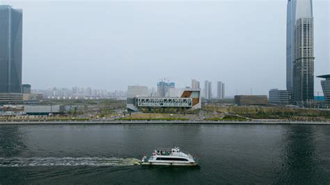 天津滨海新区于家堡金融区航拍,都市风光,建筑摄影,摄影,汇图网www.huitu.com