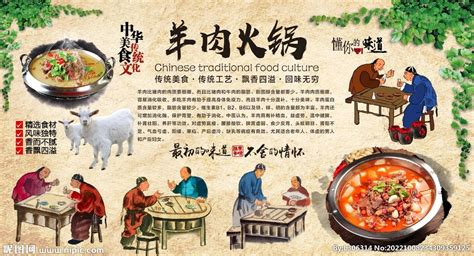 餐饮美食全羊肉火锅宣传海报海报模板下载-千库网