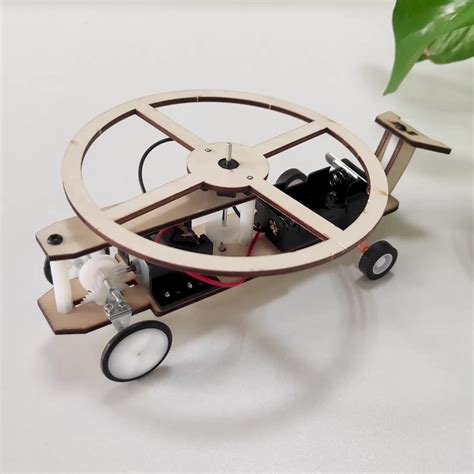 木质直升机1号小学生手工拼装玩具DIY滑行飞机儿童科技小制作教具-阿里巴巴