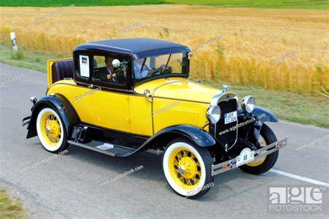 Oldtimer car Ford A Coupe, Stock Photo, Picture And Rights Managed ...