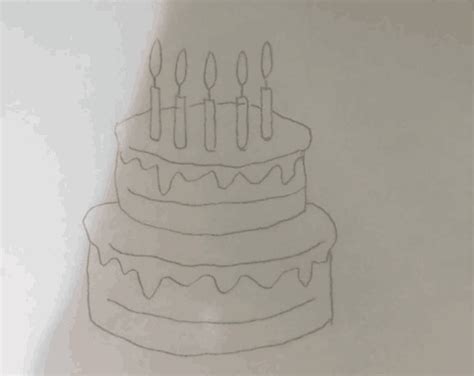简笔画之生日蛋糕怎么画_360新知