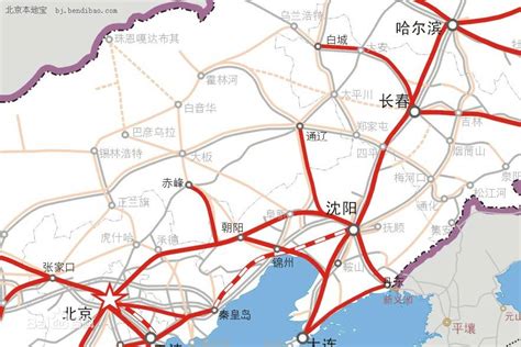 读中国主要铁路分布图.哈尔滨-北京的铁路线是 线.从北京到广州经过的省会城市有 . . 和长沙. ——青夏教育精英家教网——