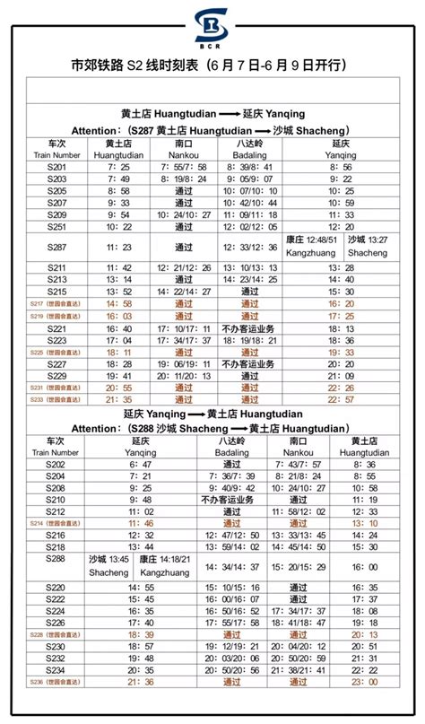 2019端午节S2线最新时刻表票价(去八达岭世园会的看下)- 北京本地宝