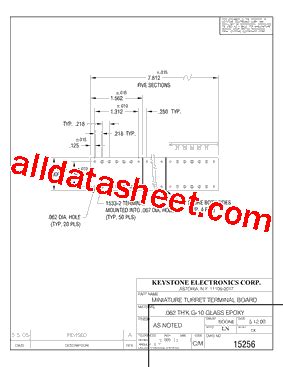 15256 Datasheet(PDF) - Keystone Electronics Corp.