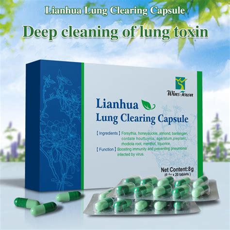 Lianhua Qingwen Tea Linhua Jiaonang Chinese Detox Lung Cleansing ...
