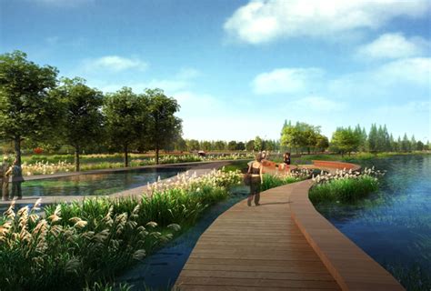 [四川]自然生态河流公园景观方案设计-滨水休闲景观-筑龙园林景观论坛