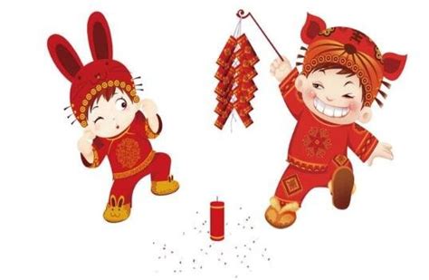 春节放鞭炮的孩子元素素材下载-正版素材401665889-摄图网