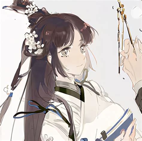 可爱女生古风情头像漫画