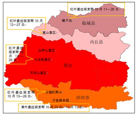 邢台市气象局发布2022年红叶、黄叶最佳观赏期预测