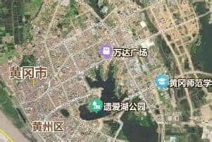 黄冈市地图 - 卫星地图、实景全图 - 八九网