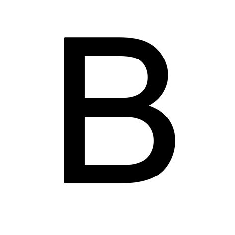 Letter B Template Printable