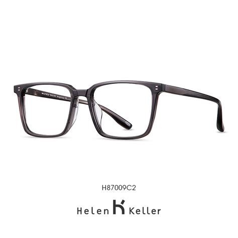 海伦凯勒2021年新款近视眼镜男复古韩系方框可配有度数眼镜H87009