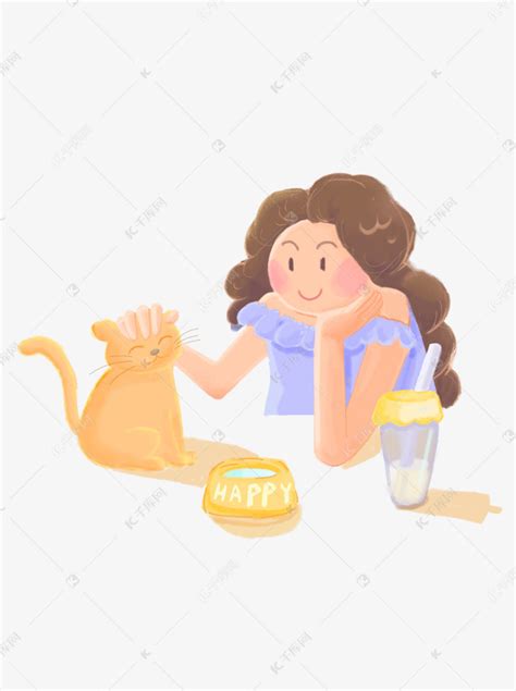 在猫咖摸着猫玩的女人高清图片下载-正版图片502061417-摄图网