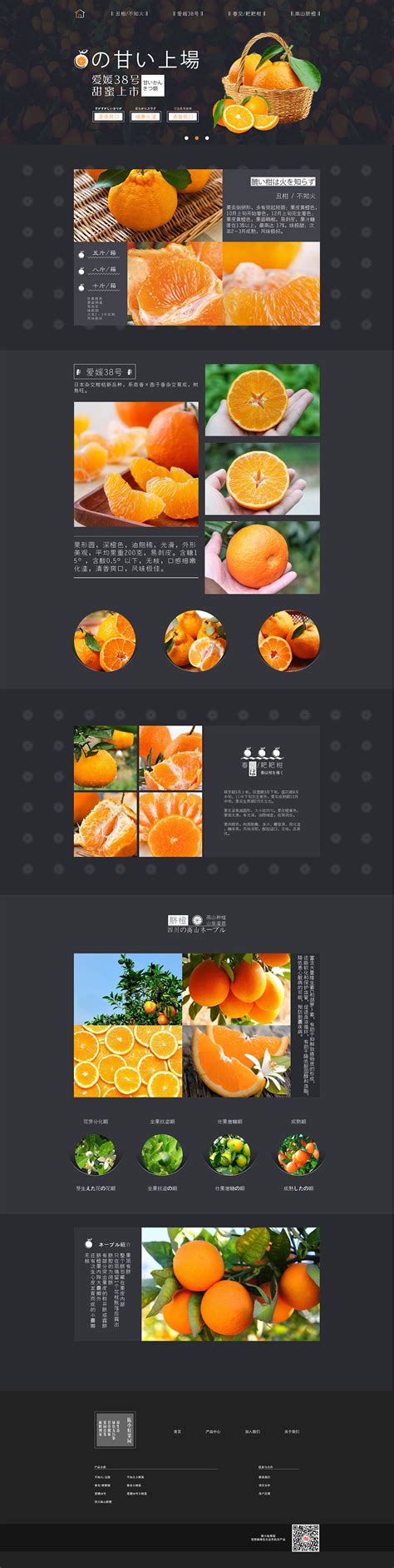 生态农产品 柑橘水果类 果园网站|网页|电商|Miss葡萄 - 原创作品 ...