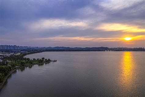 九江八里湖新区蔡家湖夕阳（2022年7月9日） - 从甘棠到世界