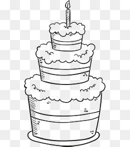 彩色三层生日蛋糕的画法步骤图 卡通生日蛋糕简笔画教程 - 巧巧简笔画