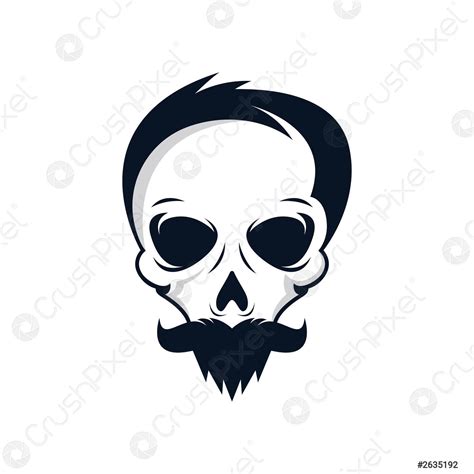 Skull vector icon illustration - stock vector 2635192 | Crushpixel