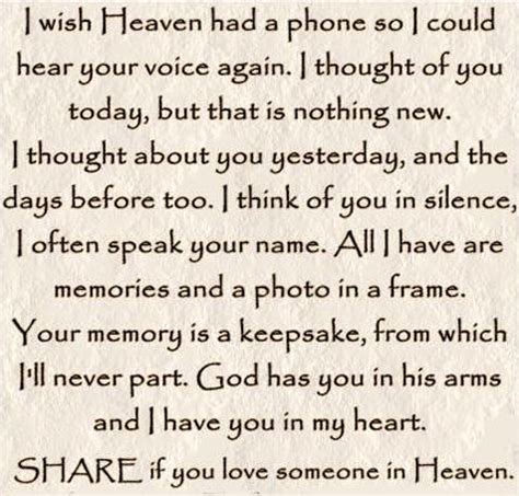 Because someone we love is in heaven there