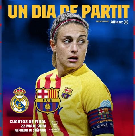 女足欧冠1/4决赛上演西班牙国家德比，巴萨发布赛前海报-直播吧zhibo8.cc