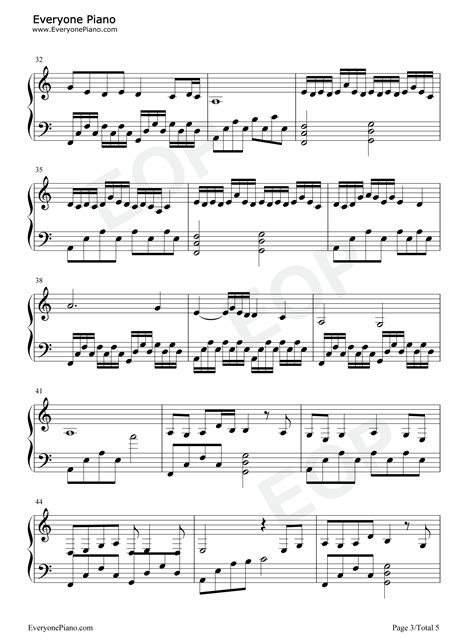 辞九门回忆五线谱预览3-钢琴谱文件（五线谱、双手简谱、数字谱、Midi、PDF）免费下载