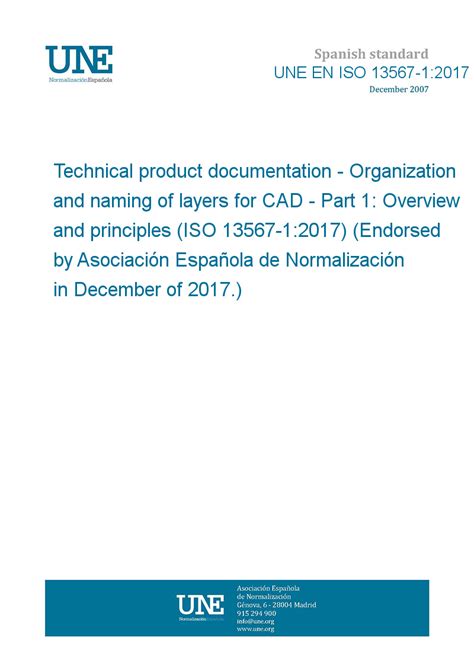 UNE EN ISO 13567-1:2017 Technical product documentation - Organization ...