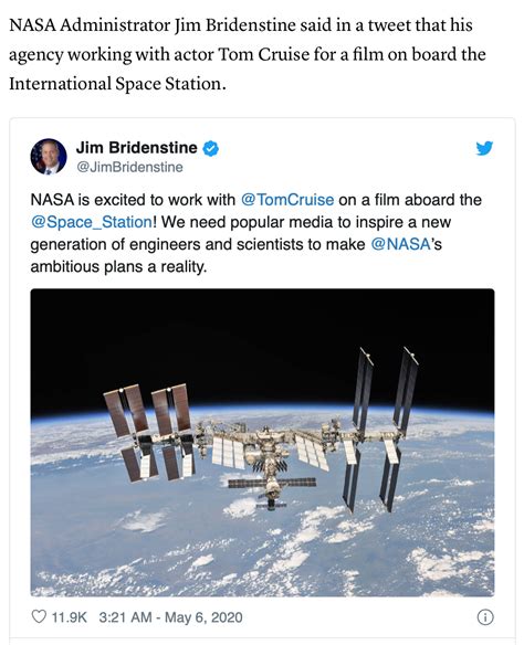 NASA+SpaceX+阿汤哥+国际空间站，跨界造出神马样的太空大片？ - 知乎