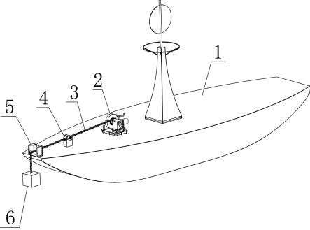 用于灯船抛锚及起锚的装置的制作方法