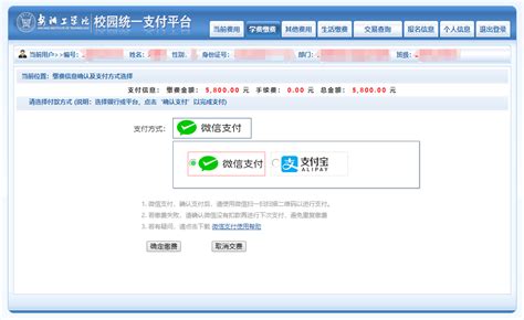 校园统一支付平台及微信缴纳学费指南