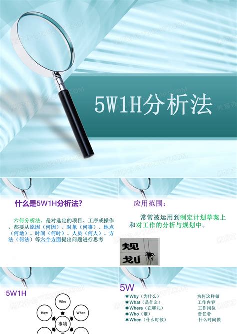 5w1h分析法PPT模板下载_编号ldpngdwn_熊猫办公