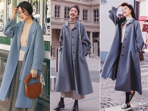 雾霾蓝大衣如何搭内搭和鞋子,更显优雅与时尚？
