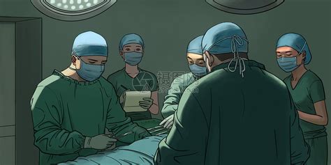 手术室医生做手术插画图片下载-正版图片401224260-摄图网