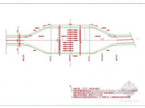 高速公路入口收费站平面及路面结构设计图-路桥工程图纸-筑龙路桥市政论坛