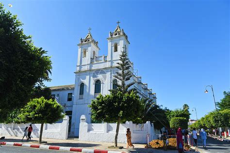 摩洛哥艾西拉小镇教堂高清图片下载-正版图片501198668-摄图网
