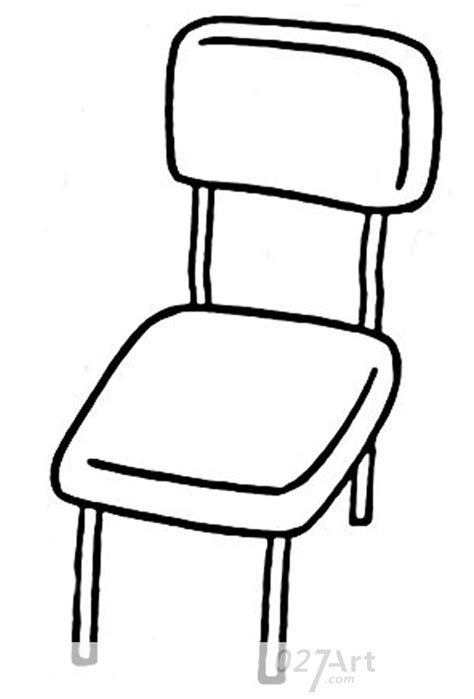 教你如何画椅子 座椅 简笔画教程